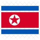 Coreia Do Norte Pais Nacional Ícone