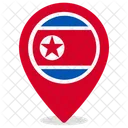 Coreia Do Norte Pais Nacional Ícone