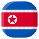 Coreia Do Norte Bandeira Pais Ícone