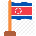 Coreia Do Norte Comunismo Bandeira Coreana Icon