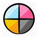 Cores cmyk  Ícone