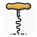 Kitchen Utensil Corkscrew Icône