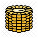 Corn Cob Cut Icon