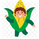 Corn Character  Icon