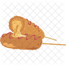 Corn dog  Icon