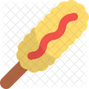 Corn Dog Fast Food Sausage Icon