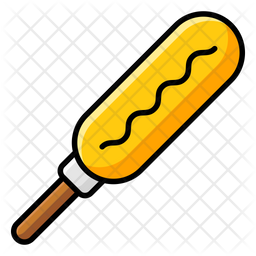 corn dog icon