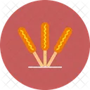 Corn Dog Junk Food Icon