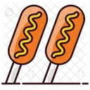 Corn Dogs Sausages Wurst Icon