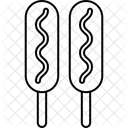 Fast Food Junk Food Sausages Icon