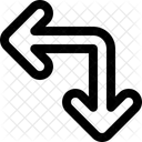 Corner down and left  Icon