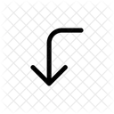 Corner down  Icon