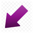 Corner Down Left Arrow Icon