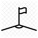 Corner Flag Football Soccer Icon