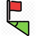 Corner Flag Football Field Icon