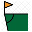 Corner Football Field Soccer Sports Icon