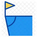 Corner Football Field Soccer Sports Icon