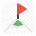 Corner Soccer Field Football Flag Icon
