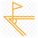Football Line Color Icon