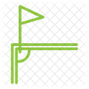 Football Line Color Icon