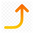 Corner Right Up Arrow Right Icon