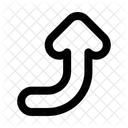 Corner Right Uparrow Navigation Navigate Icon
