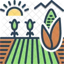 Cornfield Crop Agriculture Icon