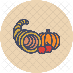 Cornucopia Icon Download In Colored Outline Style