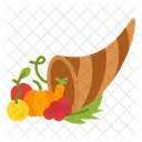 Thanksgiving Cornucopia Abundance Icon