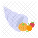 Cornucopia Thanksgiving Harvest Icon