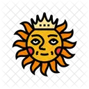 Coroa Fofo Sol Ícone