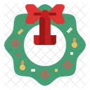 Corona Corona De Navidad Ornamento Icono
