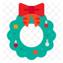 Corona Ornamento Navidad Icono