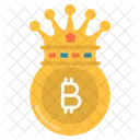 Corona bitcoin  Icono