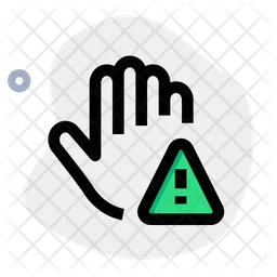 Corona Hand Alert  Icon