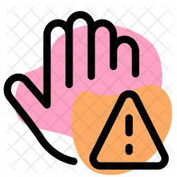 Corona Hand Alert  Icon