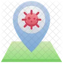 Corona Location  Icon