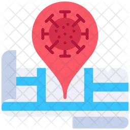 Corona Location  Icon