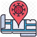 Corona Location  Icon