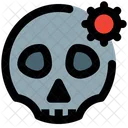 Muerte Corona Muerte Rasgadura Icono