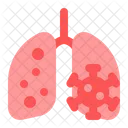 Corona nos pulmões  Ícone