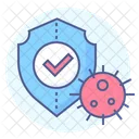 Virus Protection Shield Prevention Icon
