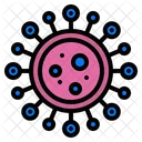 Virus Cell Life Biology Microorganism Icon