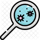 Magnifying Glass Virus Icon