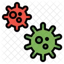 Bacteria Cell Coronavirus Icon