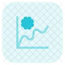 Coronavirus Anstieg Anstiegsdiagramm Ausbreitungszunahme Symbol