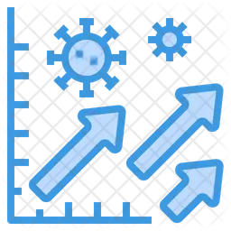 Coronavirus Growing Graph  Icon