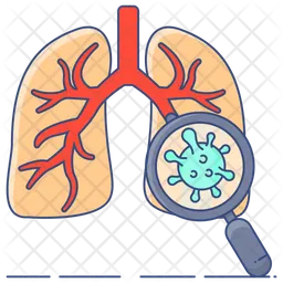 Coronavirus Lungs Attack  Icon
