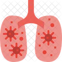 Pulmones de coronavirus  Icono