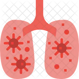 Pulmones de coronavirus  Icono